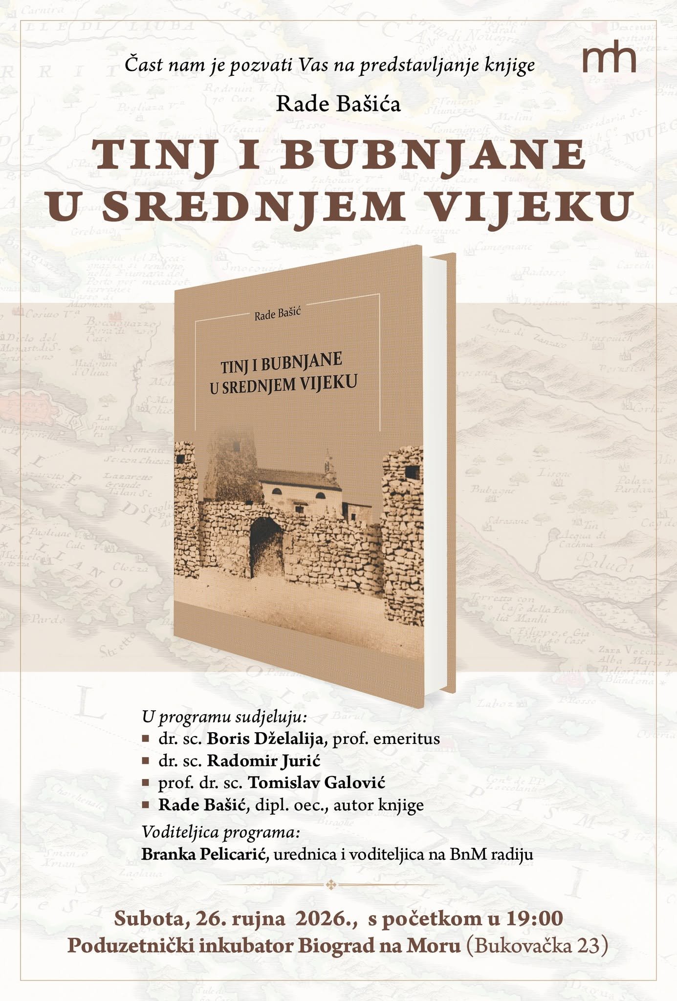 Predstavljanje knjige „Tinj i Bubnjane u srednjem vijeku“